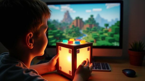 Lustre minecraft : la lampe ludique pour les jeunes aventuriers !