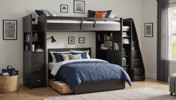 Lit mi-hauteur : le choix malin pour une chambre organisée